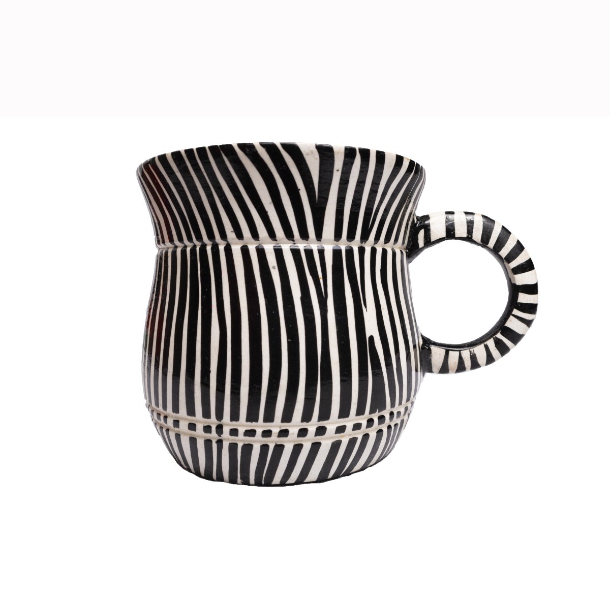 Ceramic Zebra-Stripe Mug